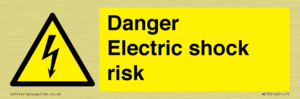 Danger Electric shock risk